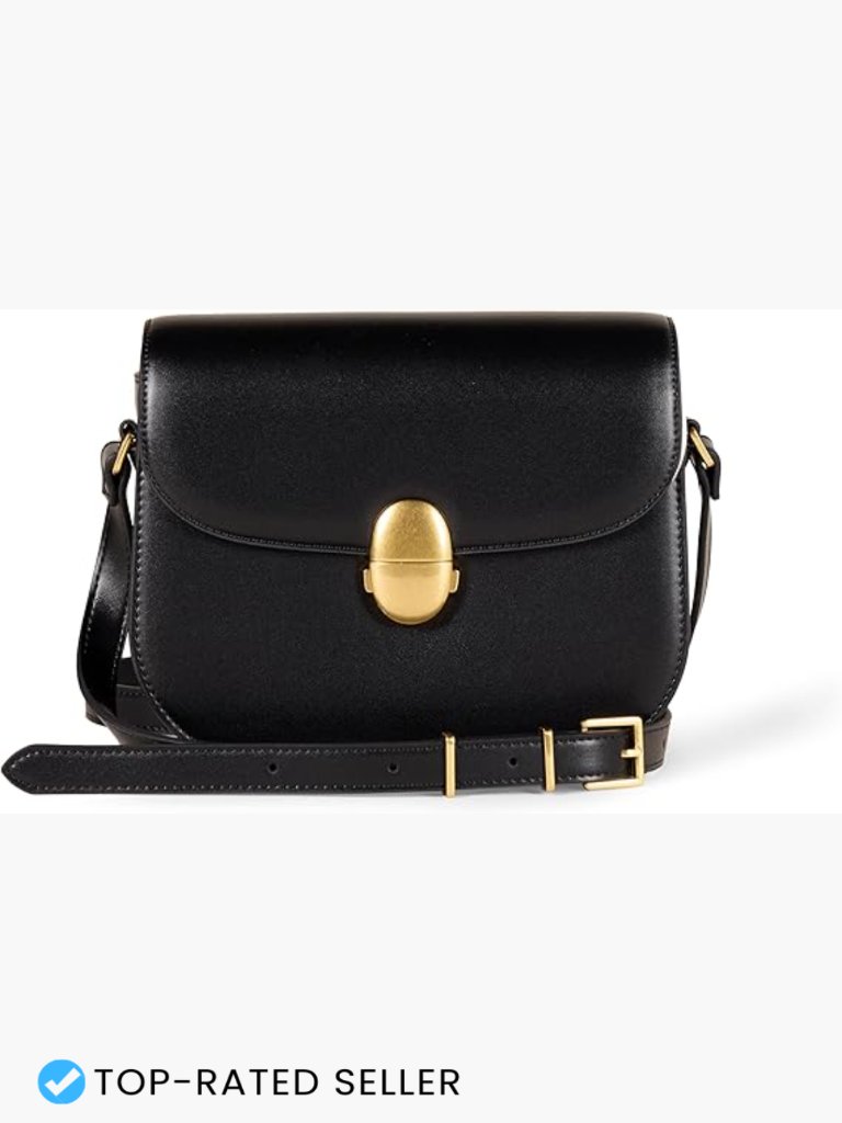 Vegan Leather Crossbody Flap Bag With Adjustable Strap - Classic Chic Saddle Bag